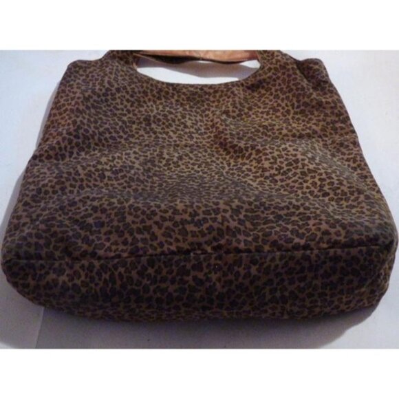Bottega Veneta Vintage Tote Animal Leopard Print Silk And Leather - Picture 5 of 12